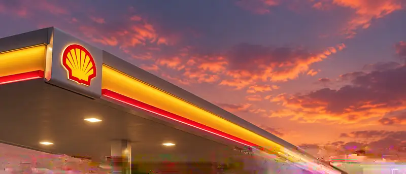 Shell station canopy